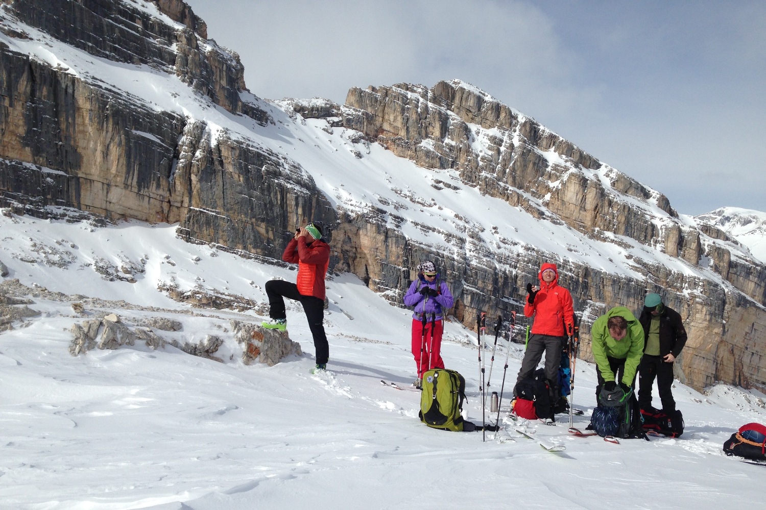 Voor de Cima Campestrin Kletterwelt