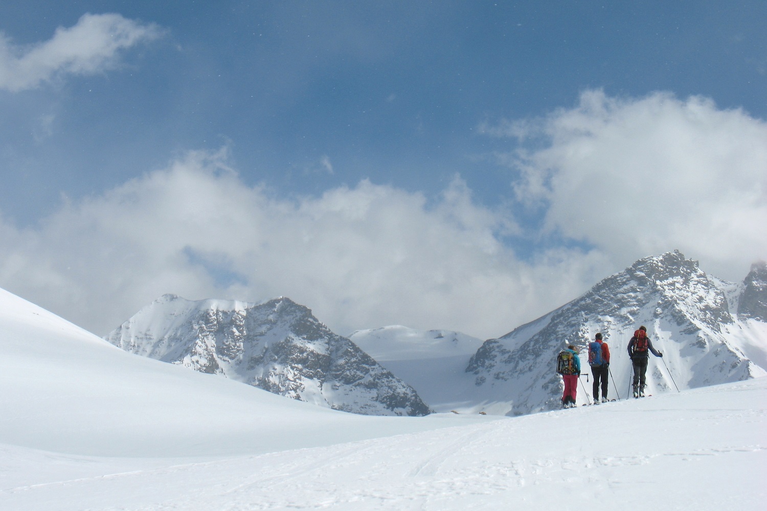 Uitzicht op de Glacier du Vallonet en Grand Roc Noir